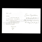 Ed Gein Signed Card