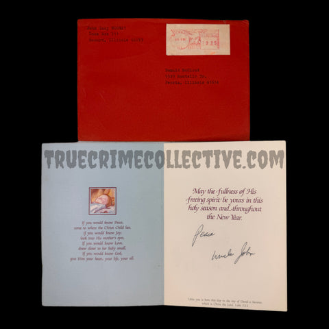 John Wayne Gacy Signed Holiday Card
