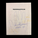 Keith Hunter Jesperson Signed Hand Tracing