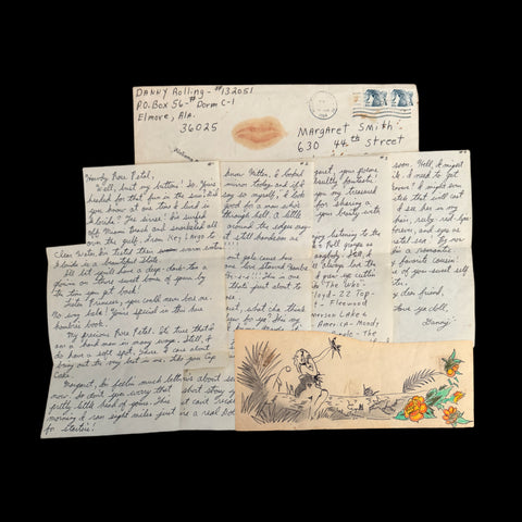 Danny Rolling “The Gainesville Ripper” Four Page Letter & Artwork