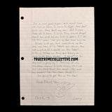 Larry Bright “The Bonecrusher” Signed Letter