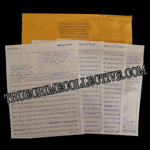 Robert Pickton Letter & Envelope Set