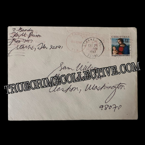 Ted Bundy Signed Mailing Envelope