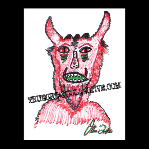 Ottis Toole Signed Marker Drawing