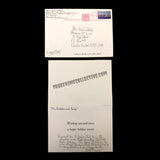 Ronnie “Butch” Defeo Signed Holiday Card