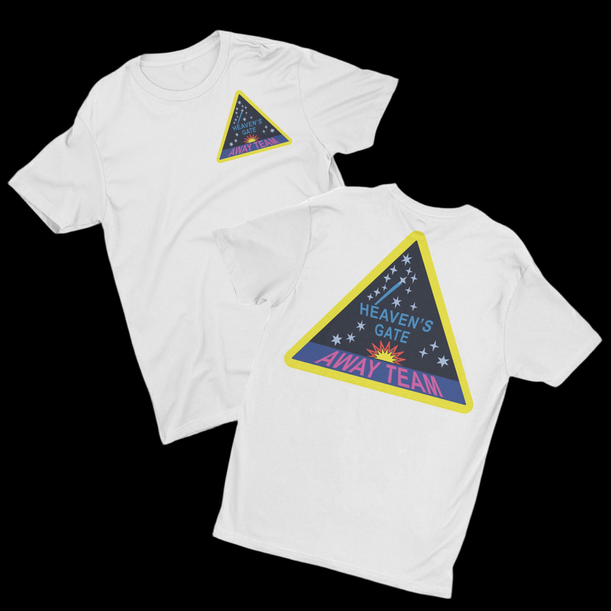 00's Heaven and Earth デザイン カットソー　アーカイブ Heavens Gate Away Team T-Shirt (White) | Limited Edition