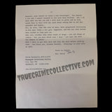 David Berkowitz “Son of Sam” Letter & Pamphlet