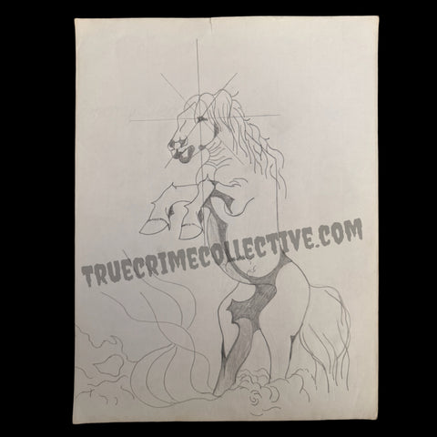 Danny Rolling Pencil Drawing- Unsigned