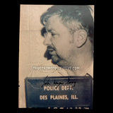 John Wayne Gacy Signed Mugshot Photo
