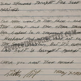 Arthur Shawcross “The Gennessee River Killer” Signed Letter