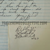 Richard Ramirez Signed Letter & Envelope