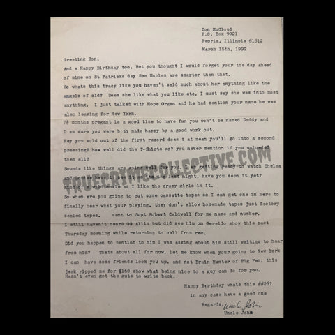 John Wayne Gacy Signed Letter