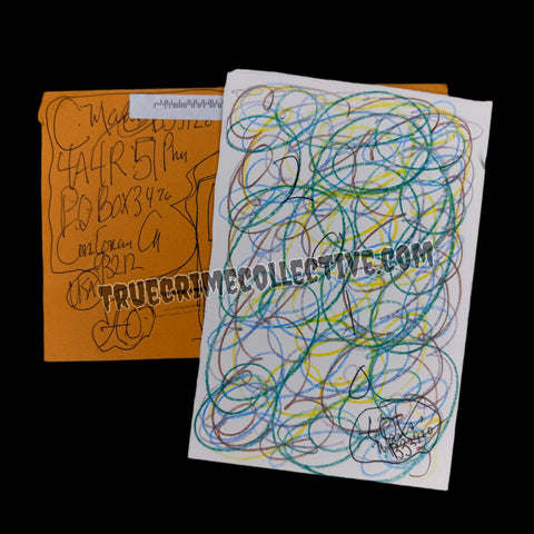Charles Manson Scribble Art