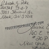 Christa Pike Signed Letter