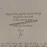 Joel Rifkin Signed Christmas Card