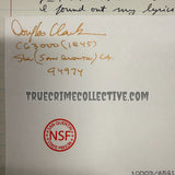 Douglas Clark Signed Letter & Envelope