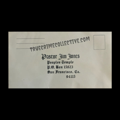 Jim Jones Mailing Envelope