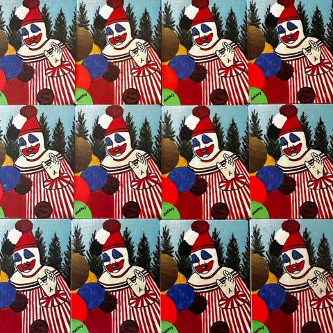Pogo the Clown Painting Stickers