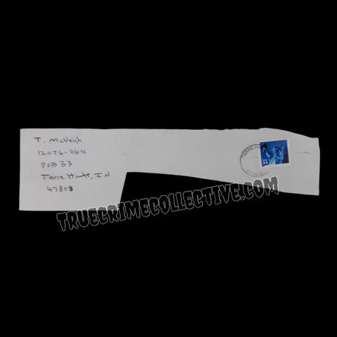 Timothy McVeigh Signed Mailing Envelope