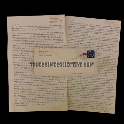 John Wayne Gacy Signed Two Page Letter