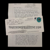 Robert Yates “Spokane Serial Killer” Signed Letter