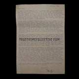 Randy Kraft “The Scorecard Killer” Signed Letter