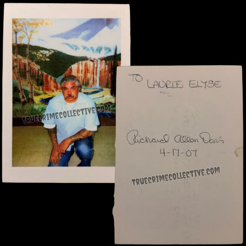 Richard Allen Davis Signed Prison Photo