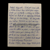 Keith Hunter Jesperson Signed Letter