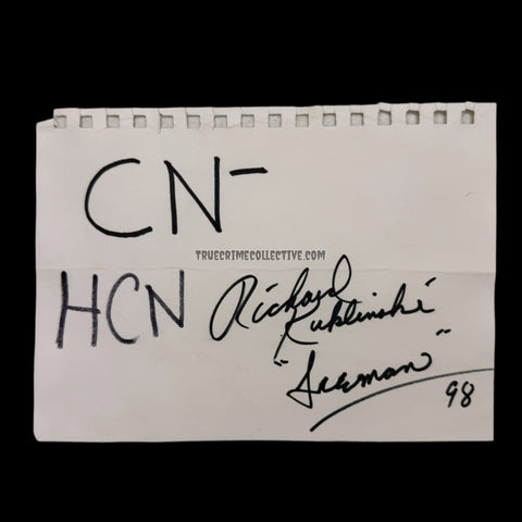 Richard Kuklinski “The Iceman” Signature