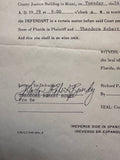 Ted Bundy Signed Court Subpoena