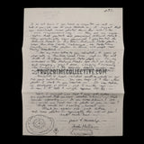 Herbert Mullin Signed Letter, Photo, and Drawing