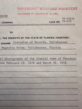 Ted Bundy Signed Court Subpoena