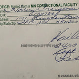 Harvey Carignan Signed Letter & Photo