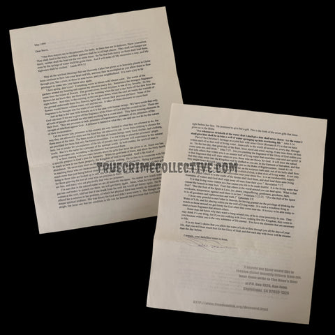 Susan Atkins Signed Letter