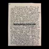 Aileen Wuornos Signed Letter