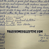 Aileen Wuornos Signed Four Page Letter