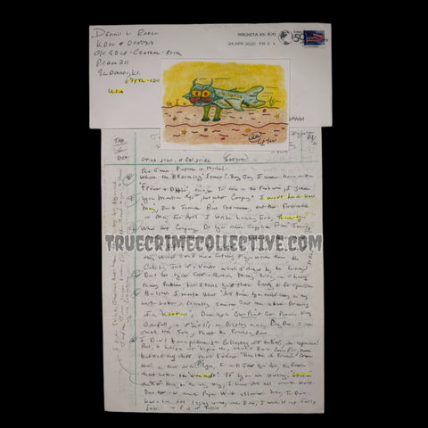 Dennis Rader “BTK” Signed Letter & Artwork