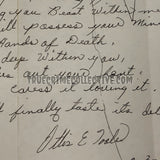 Ottis Toole “Hands of Death” Signed Hand Tracings & Poem