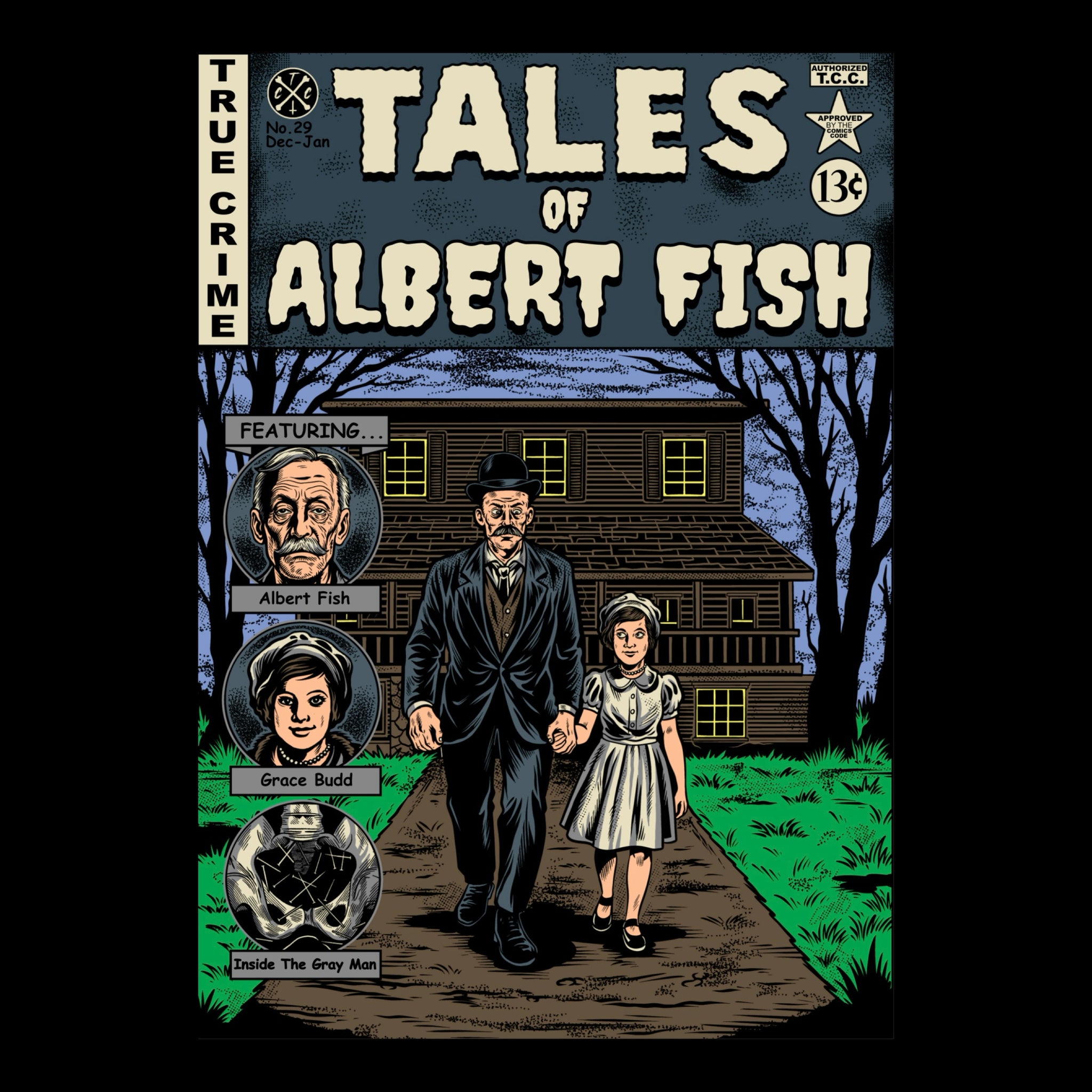 Tales of Albert Fish 9x12 Art Print - Dark History Art