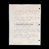 Robert Hansen Signed Letter & Drawing