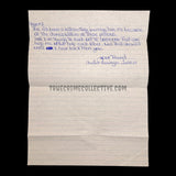 Chester Dewayne Turner Signed Letter