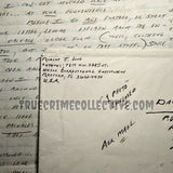 Bobby Joe Long Signed Letter- 13 Pages
