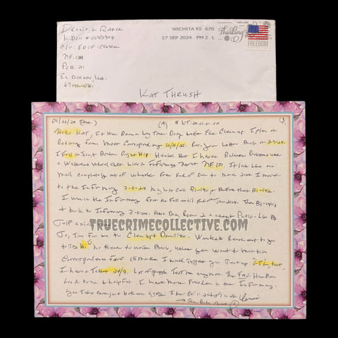 Dennis Rader “BTK” Signed Letter - Rare Collectible