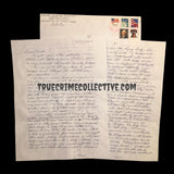 Charles Albright “The Eyeball Killer” Signed Letter