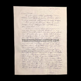Charles Albright “The Eyeball Killer” Signed Letter
