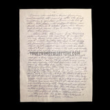 Charles Albright “The Eyeball Killer” Signed Letter