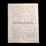 Charles Albright “The Eyeball Killer” Signed Letter
