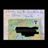 Charles Manson Signed Card with Manson Girls Names
