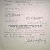 Ted Bundy Double Signed Trial Document