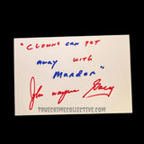 John Wayne Gacy Signed Letter & Note Card
